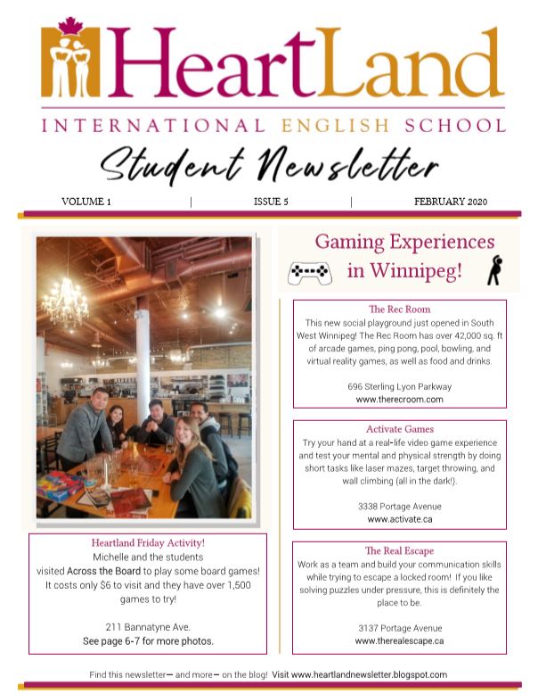 Heartland Student Newsletter February 2020